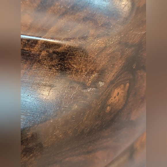 Vintage Wooden Clamshell Trinket/Jewelry Box - Picture 5 of 11